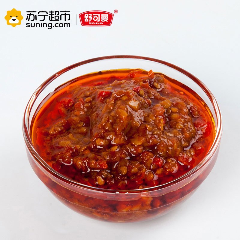 舒可曼香蒜辣椒酱170克/瓶装 拌饭炒菜蘸酱料 调味品 舒可曼(SUGARMAN)出品 国产