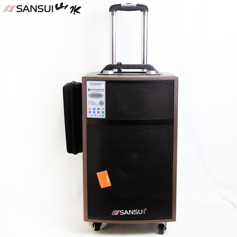 Sansui/山水 SG1-08户外聚会蓝牙音箱移动手提广场舞音响 户外拉杆音箱