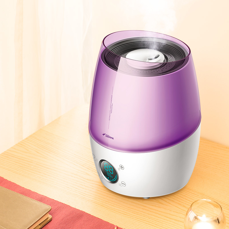 德尔玛(Deerma)加湿器 LU100 4.5L家用智能定时 大屏显示 迷你静音空气净化器