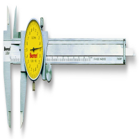 施泰力 Starrett 带表卡尺0-150mm 带微调/锁紧螺母 1201M-150