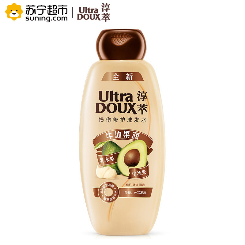 淳萃(UltraDOUX)牛油果润损伤修护洗发水400ml