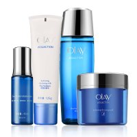 Olay水漾动力保湿洁面乳125g+盈润保湿露150ml+奇迹赋能肌底液+弹嫩睡眠面膜130g