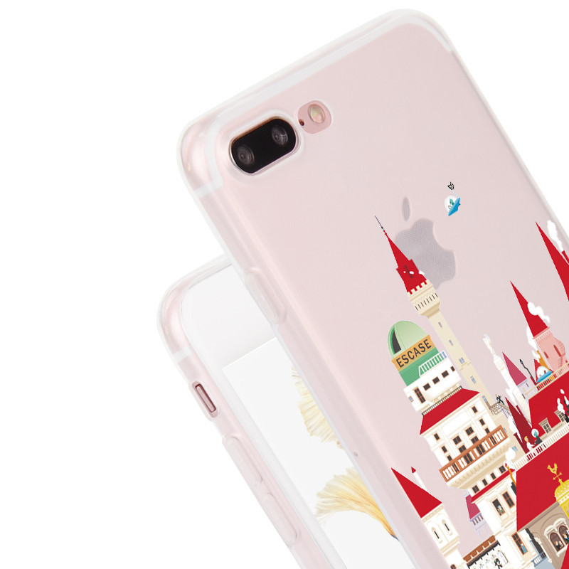 ESCASE 苹果iPhone 7 Plus手机壳/保护壳/手机套 个性插画系列 男女通用款