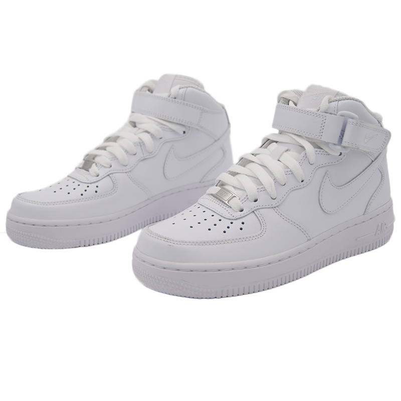 新品/耐克/Nike Wmns Air Force 1 Mid 全白高帮小白鞋女鞋 366731-100