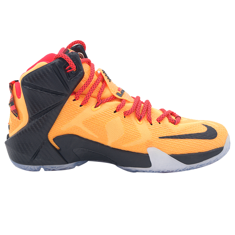 耐克男鞋新款勒布朗12篮球鞋 橙色707781-830高清大图