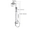 ARROW箭牌卫浴淋浴花洒套装可升降挂墙式超薄顶喷三出水三功能花洒AE3309D