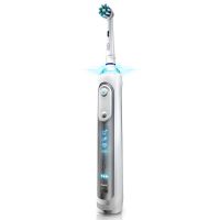 博朗欧乐B（Oralb）智能电动牙刷 3D声波震动成人充电式牙刷 配刷头*4 iBrush8000 plus星光银