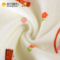 馨牌 纯棉毛巾 萌娃割绒印花小毛巾 柔软舒适健康亲肤儿童宝宝专用毛巾(3条装) 26*48cm 3色混装