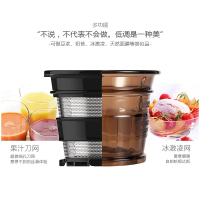 九阳(Joyoung)原汁机 JYZ-V5PLUS 玫瑰金色 智能调速 榨汁分离 家用可做冰淇淋 果汁机 榨汁机 原汁机