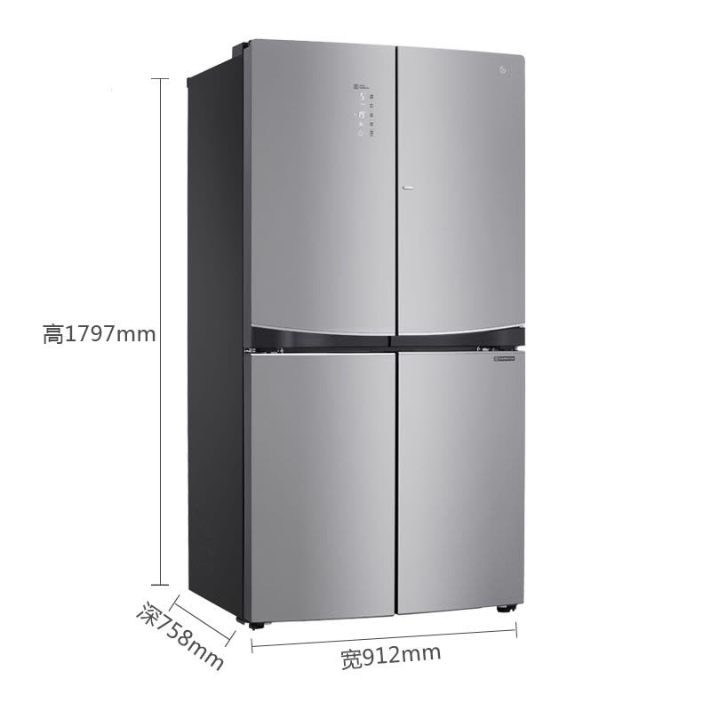 LG冰箱GR-M24FBGHC 671升 大容量 智慧门中门 线性变频压缩机 速冻恒温 宽幅变温 分类存鲜系统 抗菌过滤图片