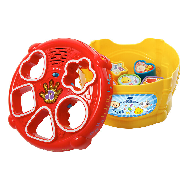 [苏宁自营]伟易达(Vtech) 玩具 配对音乐鼓 80-185118 1-3岁婴幼儿形状早教益智音乐启蒙玩具