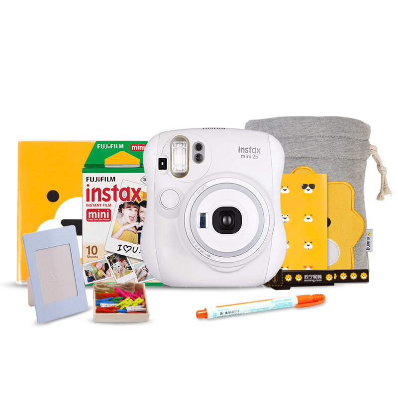 富士(FUJIFILM)趣奇(checky)instax mini25白超值套餐
