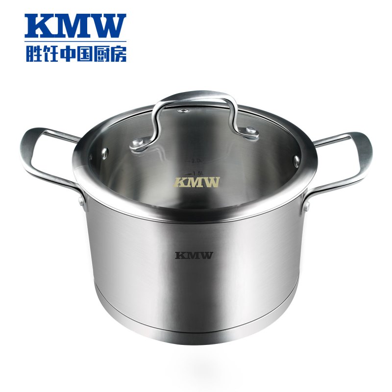 爱家精品不锈钢锅具三件套 KMWAJZ0005-SN