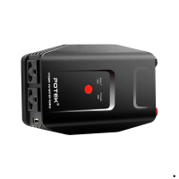 POTEK 逆变器12V转220V400W汽车电源转换器 变压器车载充电器USB汽车插座 经典黑