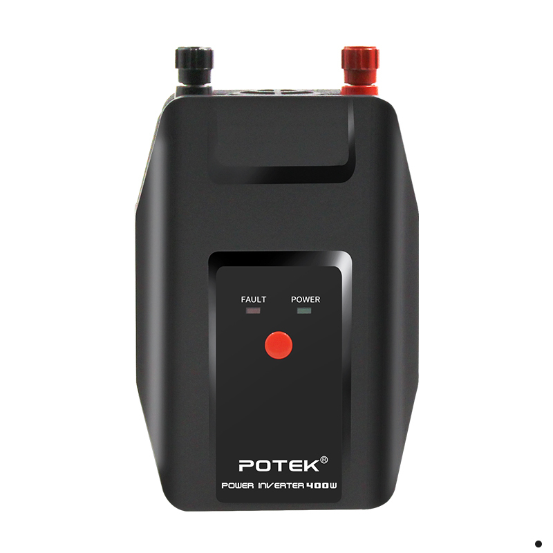 POTEK 逆变器12V转220V400W汽车电源转换器 变压器车载充电器USB汽车插座 经典黑