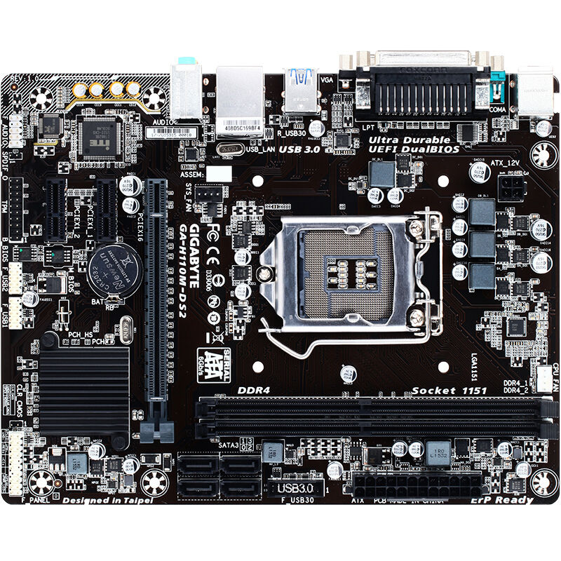 苏宁自营技嘉(GIGABYTE)H110M-DS2 主板 (Intel H110/LGA 1151)