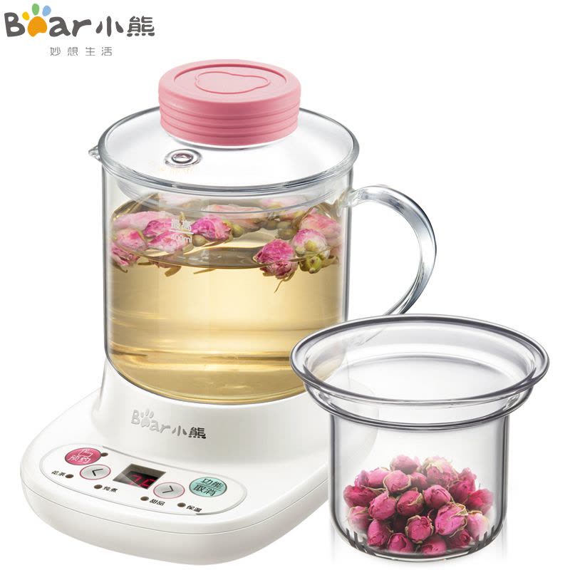 小熊(Bear)迷你养生壶YSH-A03C5多功能煮茶壶电热杯煮花茶壶 智能预约当时 0.4L图片