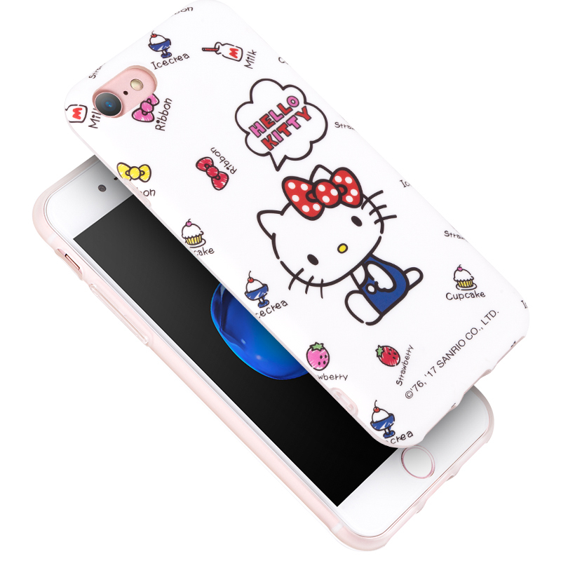优加（uka）iPhone7 plus手机壳/保护套苹果7plus手机套/保护壳Hello Kitty卡通硅胶防摔软壳