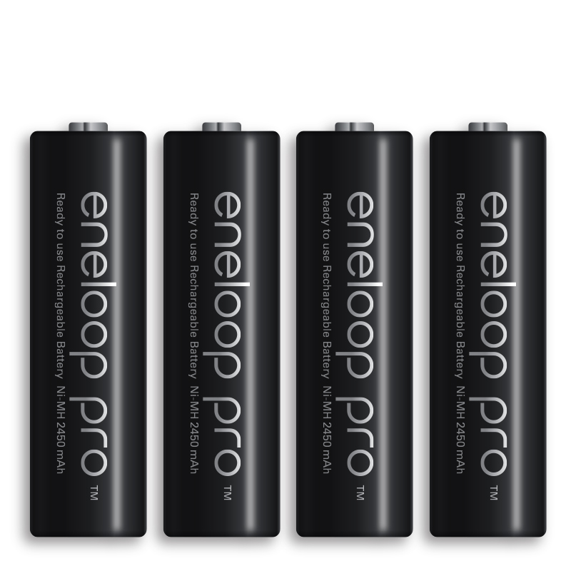 松下爱乐普eneloop 镍氢大容量5号五号可充干电池4粒装 BK-3HCCA/4BW 话筒相机玩具高清大图