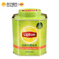 立顿(Lipton)甘醇毛峰绿茶30g 罐装 散茶 茶叶