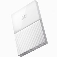 西部数据(WD)My Passport 1TB2.5英寸USB3.0闪耀白移动硬盘 WDBYNN0010BWT-CESN