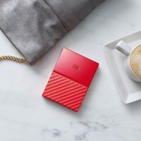 西部数据(WD)My Passport 1TB2.5英寸USB3.0中国红移动硬盘 WDBYNN0010BRD-CESN