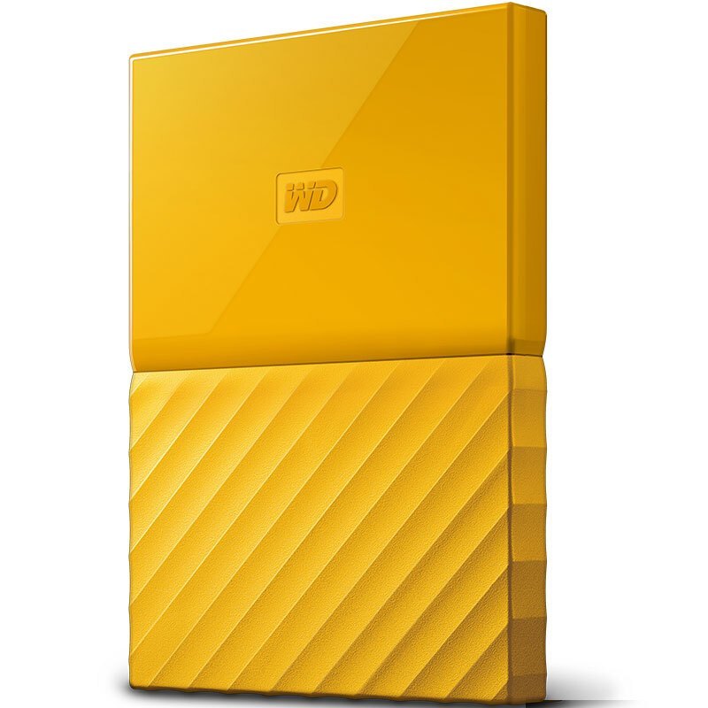 西部数据WESTERN DIGITAL My Passport 2TB 2.5英寸 USB3.0 清新黄 移动硬盘