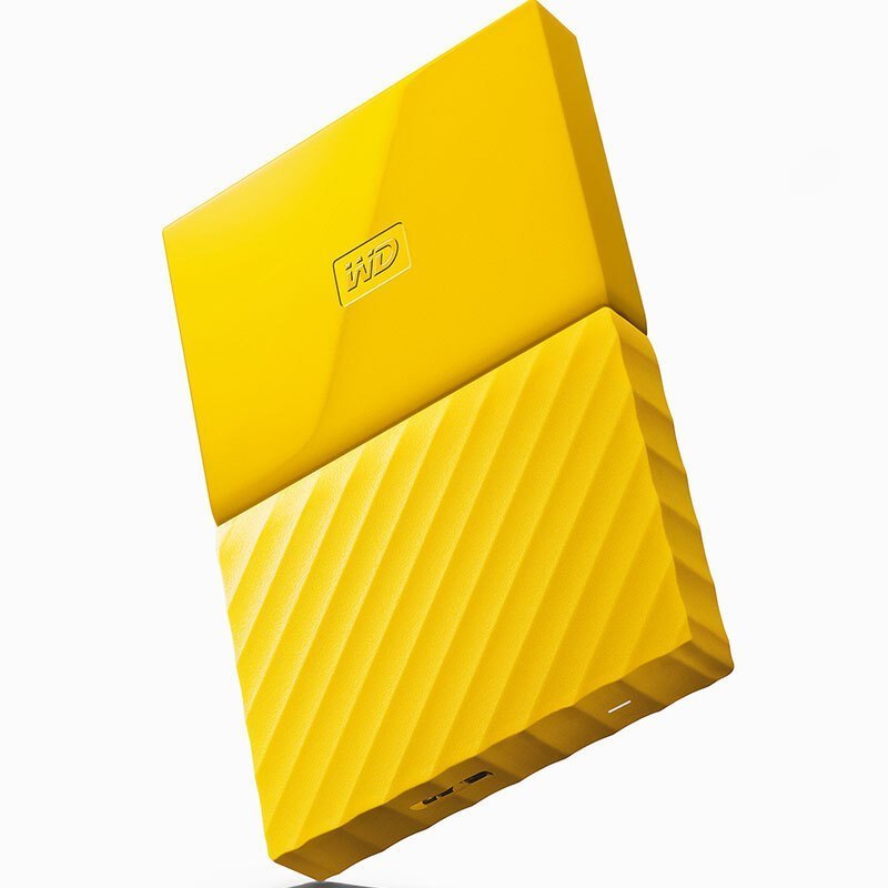 西部数据WESTERN DIGITAL My Passport 2TB 2.5英寸 USB3.0 清新黄 移动硬盘