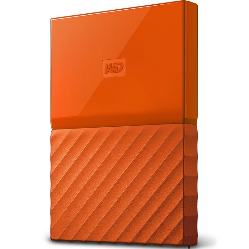 西部数据(WD)My Passport 2TB 2.5英寸USB3.0活力橙移动硬盘WDBYFT0020BOR-CESN