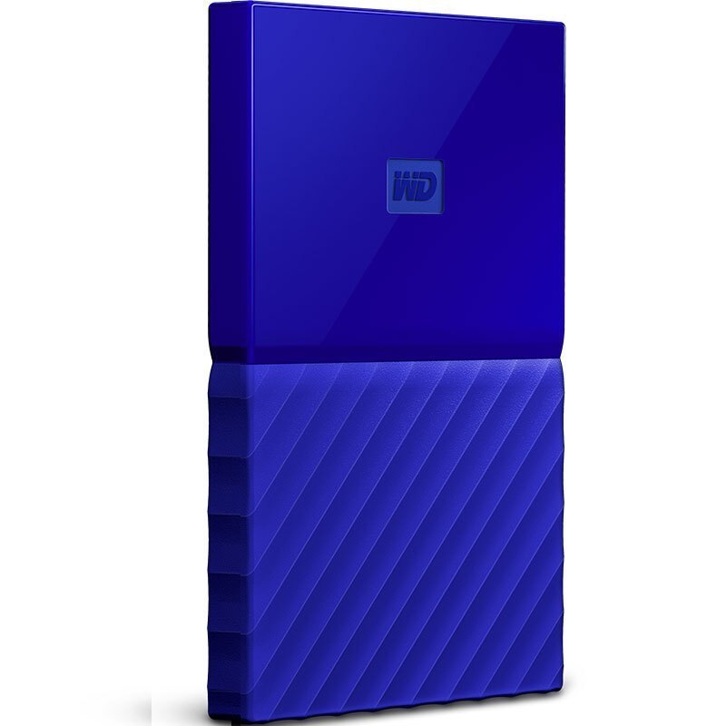 西部数据(WD)My Passport 2TB 2.5英寸USB3.0贵族蓝移动硬盘WDBYFT0020BBL-CESN