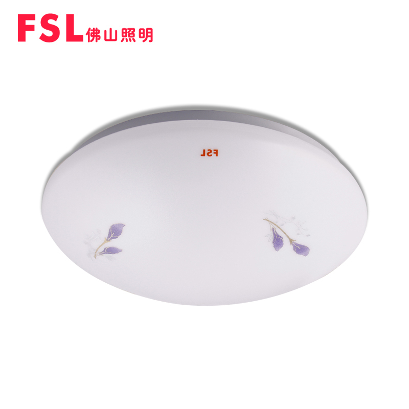 FSL佛山照明 LED吸顶灯简约现代百搭小卧室灯家用书房阳台厨房玄关餐厅15平米圆形亚克力过道顶灯具