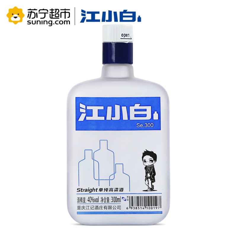 江小白(jiangxiaobai)40度清香型国产酒 300ml(6瓶箱装)