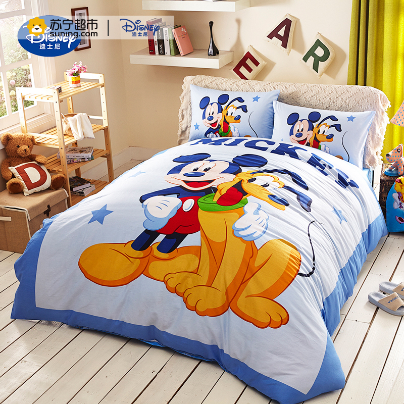 迪士尼(Disney) 全棉活性印染三件套 床品套件 PE003
