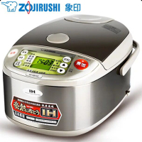 象印(ZO JIRUSHI)电饭煲原装进口5L电饭锅IH电磁加热 NP-HBH18C 不锈钢色 6-10人份