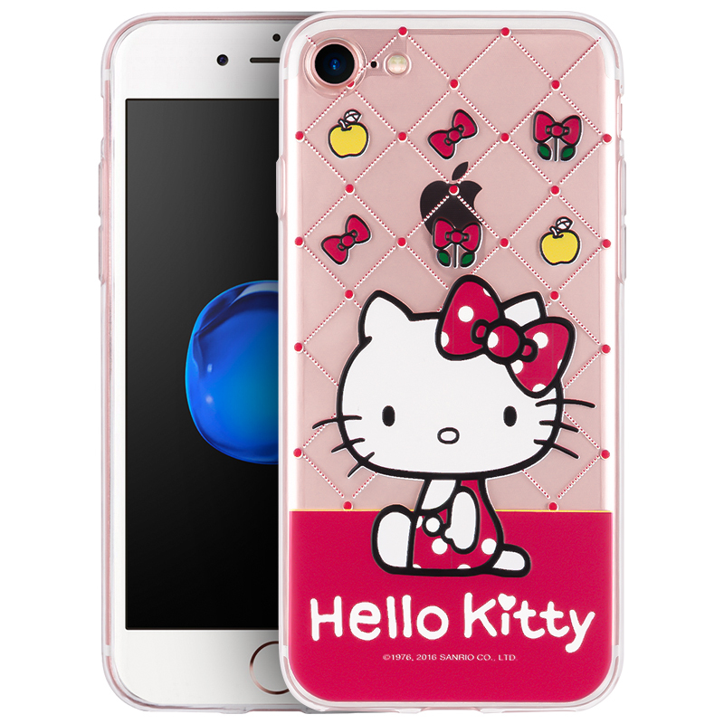优加(uka)iPhone6s/6s plus手机壳/手机套/保护壳/保护套Hello Kitty卡通硅胶防摔软壳