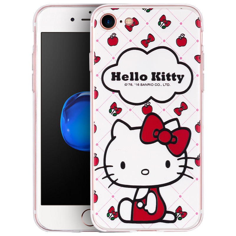 优加(uka)iPhone6s/6s plus手机壳/手机套/保护壳/保护套Hello Kitty卡通硅胶防摔软壳