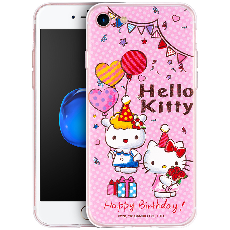 优加 iPhone7/7 plus苹果7/7plus手机壳/手机套/保护壳/保护套Hello Kitty卡通硅胶防摔软壳