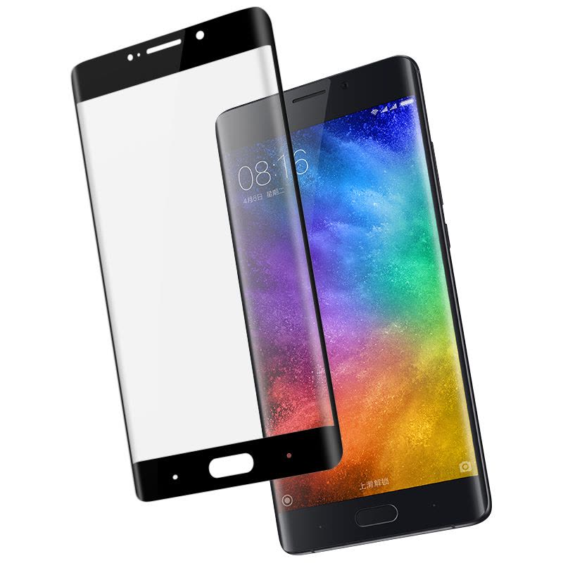 优加（uka）小米note2钢化膜手机屏幕贴膜 3D曲面全覆盖玻璃膜图片