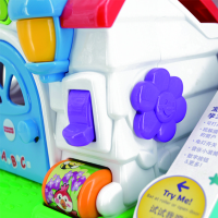 费雪Fisher Price皮皮学习小屋(双语)BLW101-3岁 婴幼儿早教益智玩具多功能学习屋