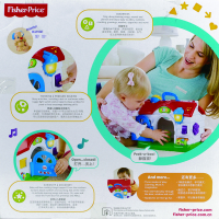 费雪Fisher Price皮皮学习小屋(双语)BLW101-3岁 婴幼儿早教益智玩具多功能学习屋