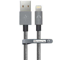 Snowkids MFi认证 铝壳系列苹果6/5s数据线 充电器/数据线2米深空灰 支持iphone5/6s/7/SE