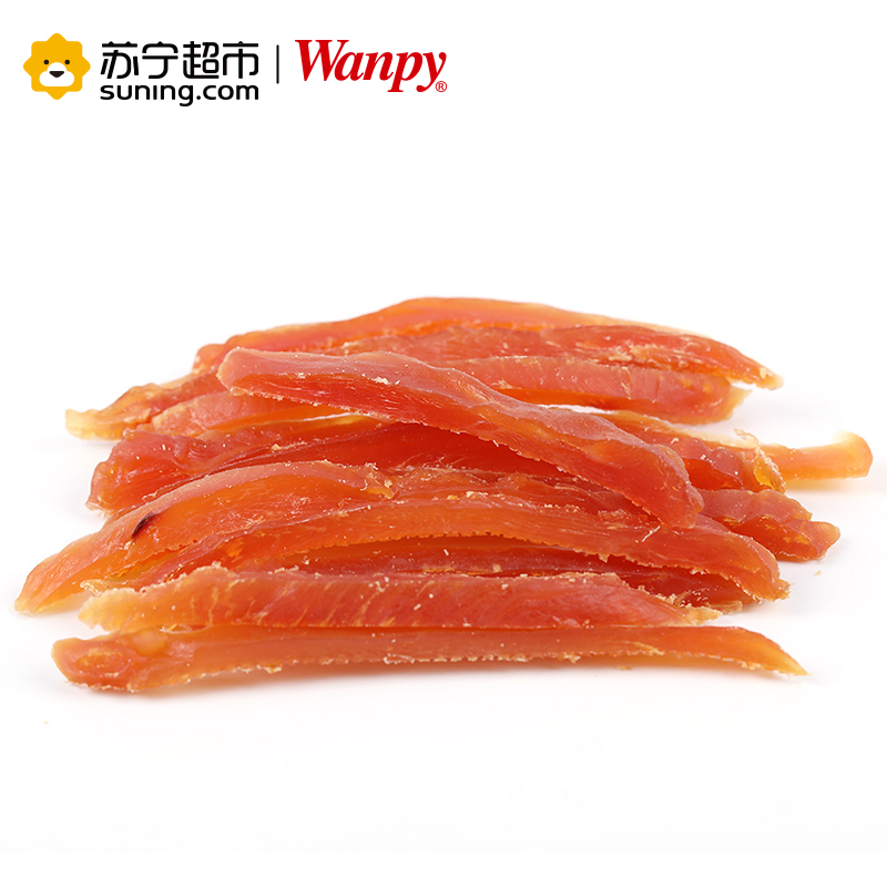 [苏宁超市]Wanpy 软鸡肉丝 宠物食品 100g 宠物零食 肉干/肉条 狗零食宠物肉条训练泰迪金毛