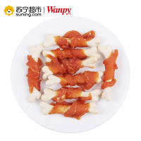 [苏宁超市]Wanpy 鸡肉骨头卷 100g 宠物食品 犬用零食 宠物零食 肉干/肉条狗零食泰迪磨牙棒宠物咬胶幼犬