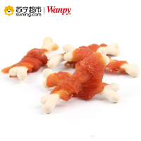 [苏宁超市]Wanpy 鸡肉骨头卷 100g 宠物食品 犬用零食 宠物零食 肉干/肉条狗零食泰迪磨牙棒宠物咬胶幼犬