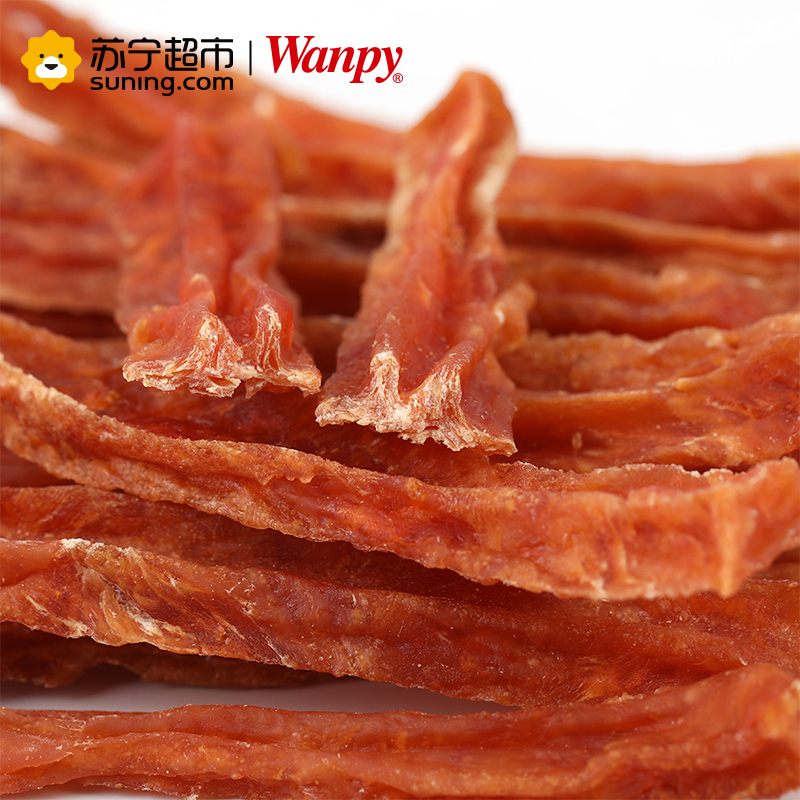[苏宁超市]Wanpy 鸡肉丝 180g 宠物食品 犬用零食 宠物零食 肉干/肉条 狗零食宠物训练泰迪金毛