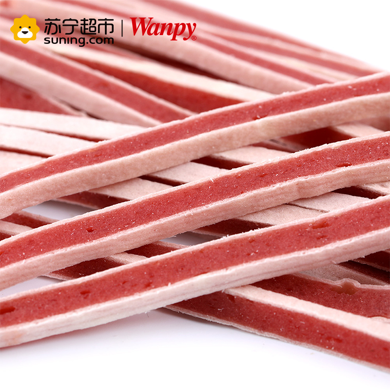 [苏宁超市]顽皮(Wanpy)肉干肉条 宠物食品 犬用三明治180g 狗零食宠物狗粮幼犬泰迪金毛贵宾软