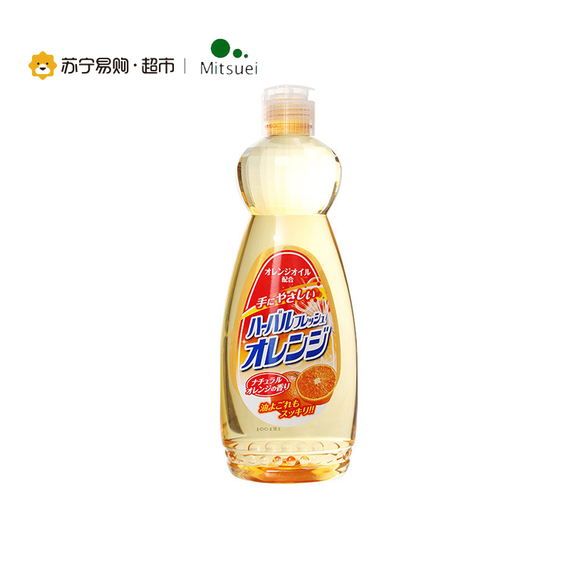 美净荣香橙味去油洗洁精600ml