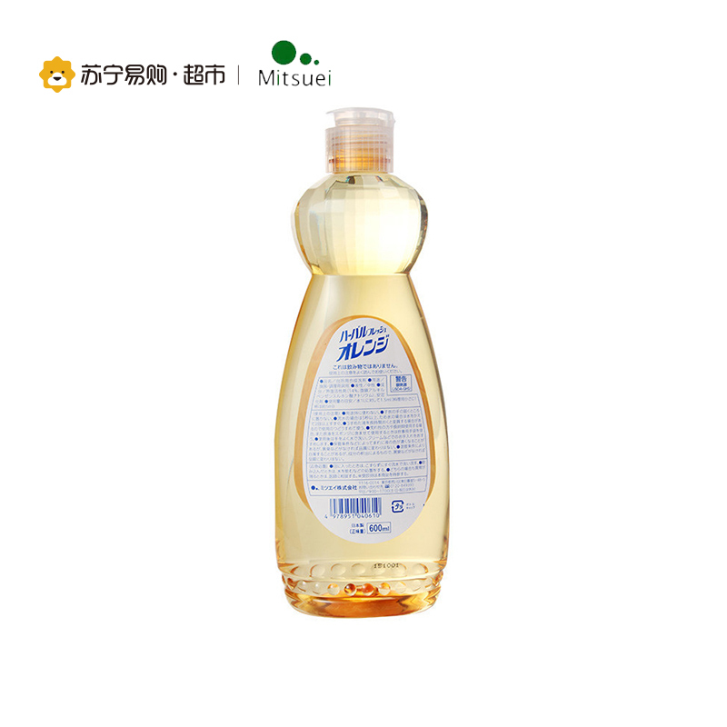美净荣香橙味去油洗洁精600ml