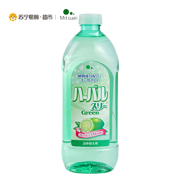 美净荣浓缩型柠檬味去油洗洁精(替换装)450ml