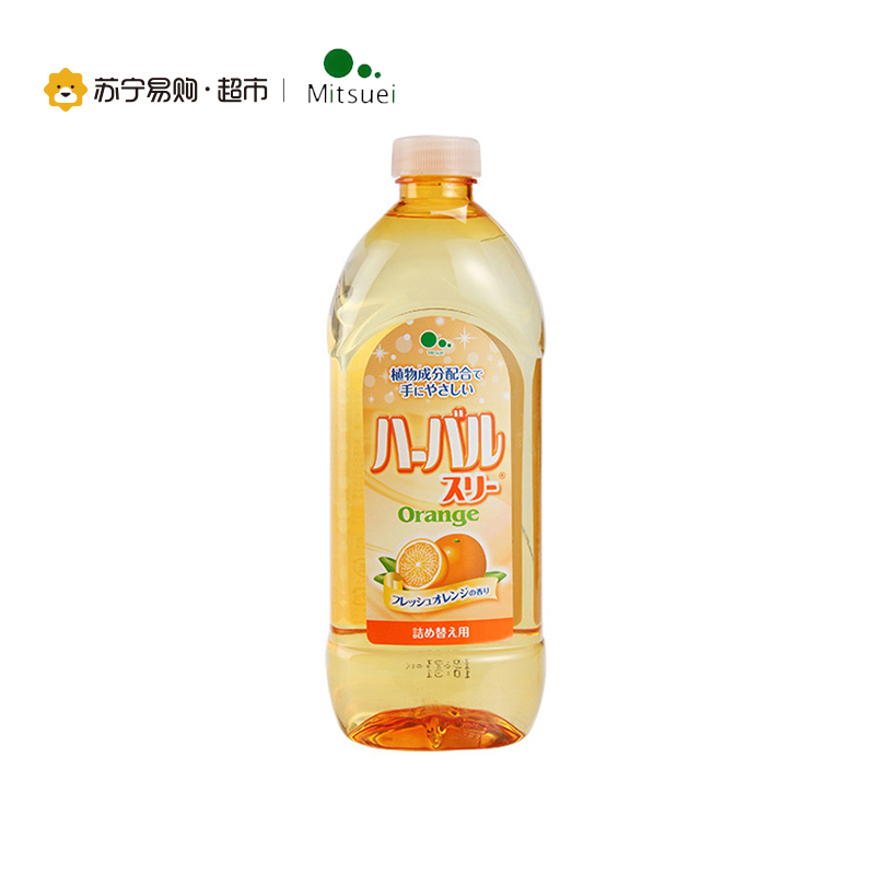 美净荣浓缩型香橙味去油洗洁精(替换装)450ml